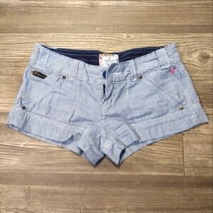 Vintage American Eagle pinstriped low rise shorts